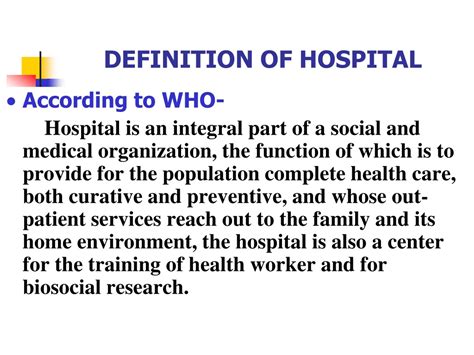 Isu Hospital Meaning