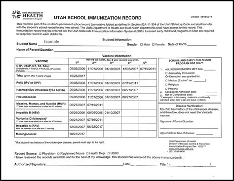 Isu Immunization Records