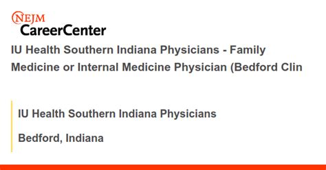 Iu Health Bedford Job Openings