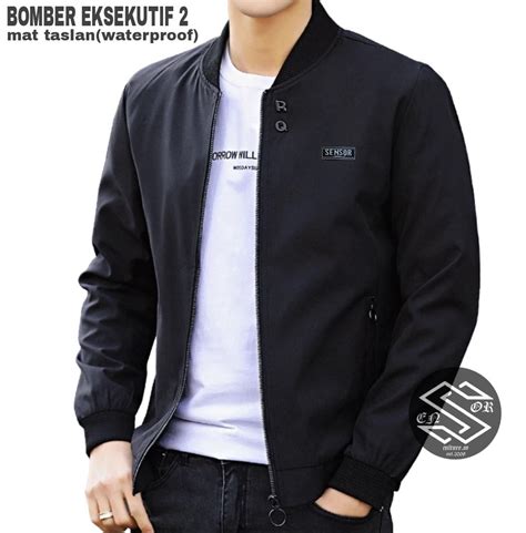 Jaket Bomber Pria Branded