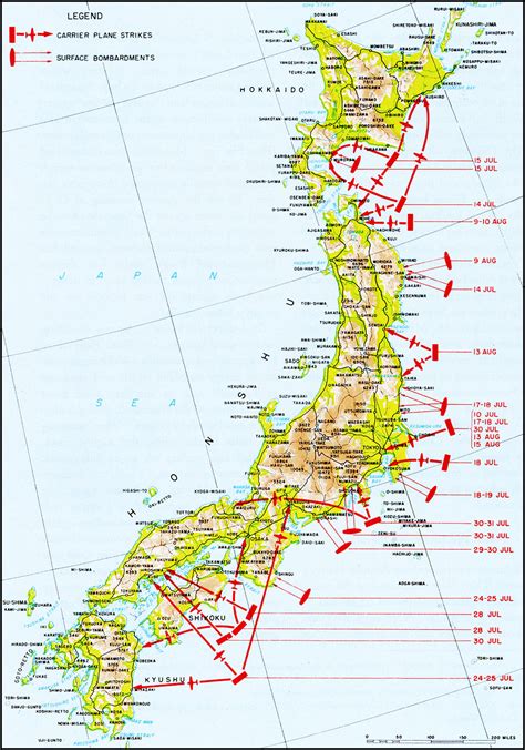 Japan Naval Bases Map