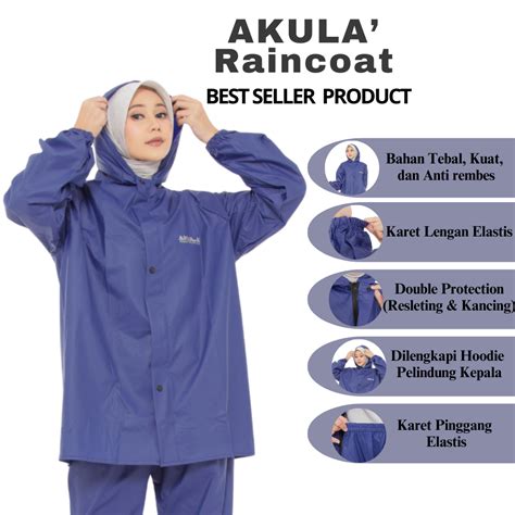 Jas Hujan Akula Shopee