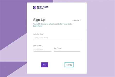 John Muir Mychart Login Page