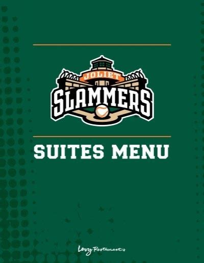 Joliet Slammers Menu