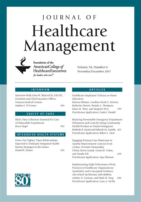 Journal Of Health Administration