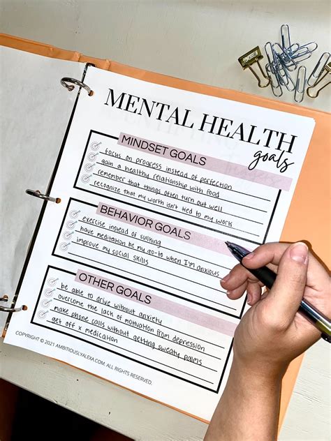 Journaling For Mental Health Examples