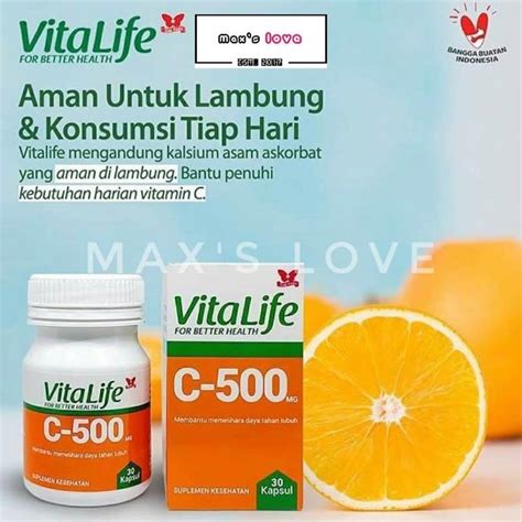 Jual Vitalife C500 Mg 30 Kapsul 🏷️ 100% Original, Harga & Kualitas Terbaik  Januari 2025