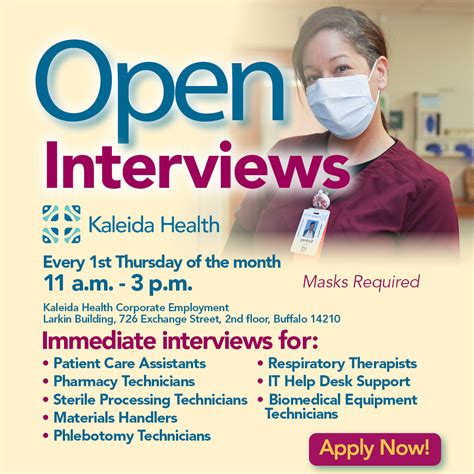 Kaleida Health Open Interviews