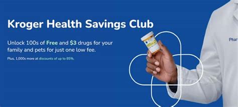 Kroger Health Savings Club Benefits