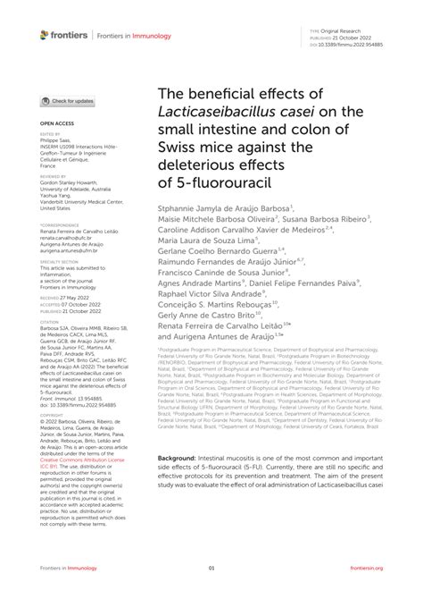 Lacticaseibacillus Casei Side Effects