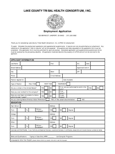 Lake County Tribal Health Application