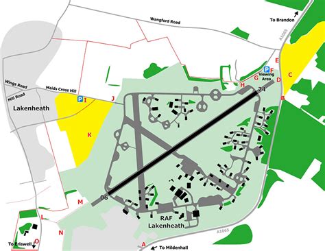 Lakenheath Air Base Map