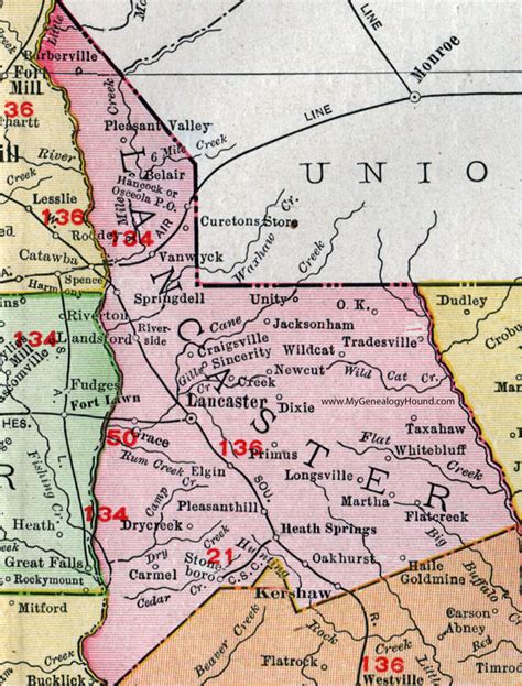 Lancaster County Human Resources Map