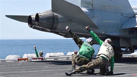 Launching Planes From Aircraft Carrier