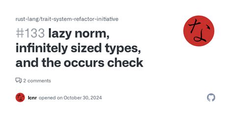 Lazy Norm Infinitely Sized Types And The Occurs Check Issue 133