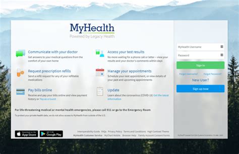 Legacy Health Login Portal Access