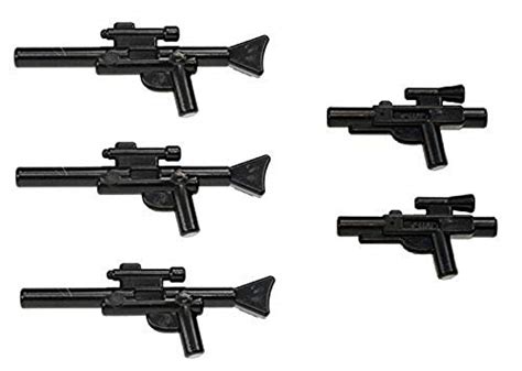 Lego Star Wars Minifigure Blaster Guns Accessories 5 Pieces 3 Long