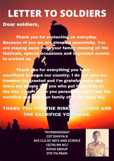 Letter To A Soldier