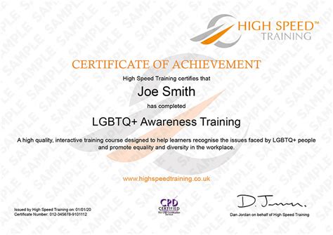 Lgbt Training Certification