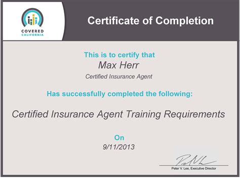 Licensed Health Insurance Agent Certification