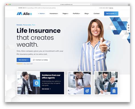 Life Insurance Broker Website