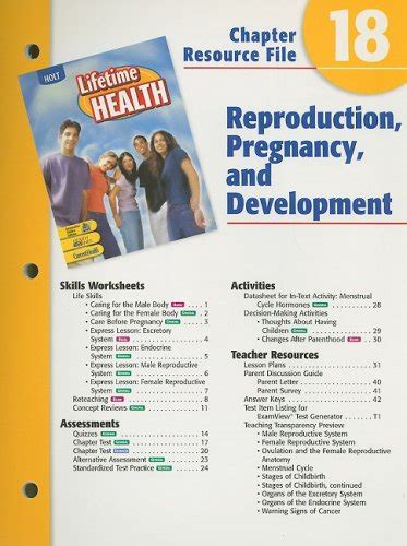 Lifetime Health Book Answer Key