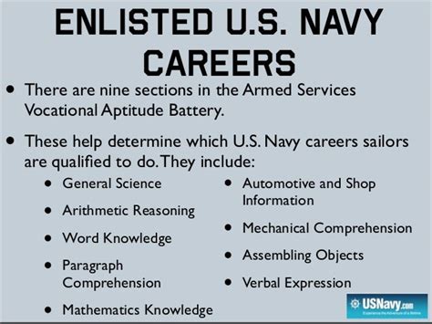 List Of Enlisted Navy Jobs