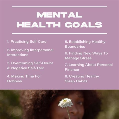 List Of Mental Health Goals