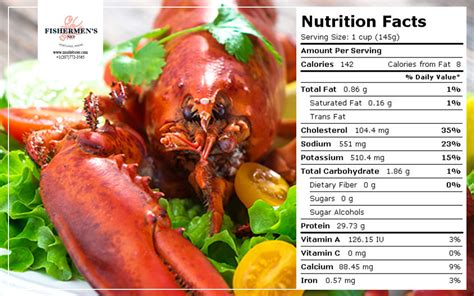 Lobster Nutrition Facts 100G