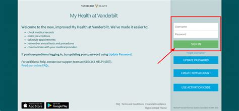 Login My Health Vanderbilt