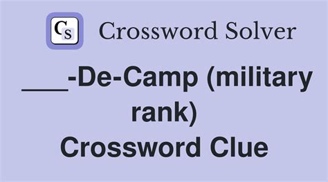 Low Military Rank Crossword