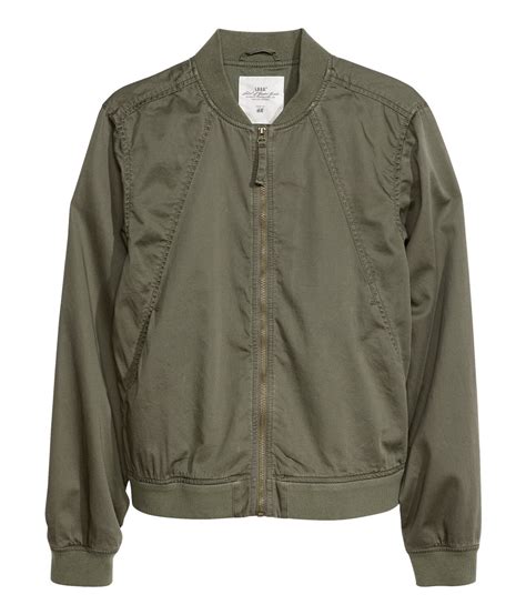 Lyst H M Bomber Jacket In Natural