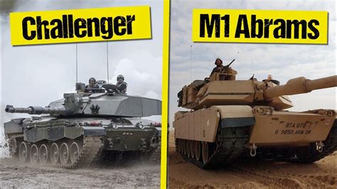 M1 Abrams vs Challenger 2 Tank Comparison