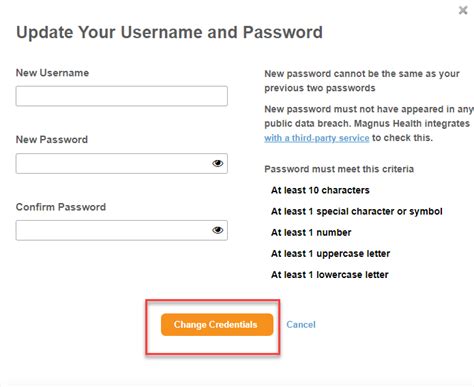 Magnus Health Password Reset