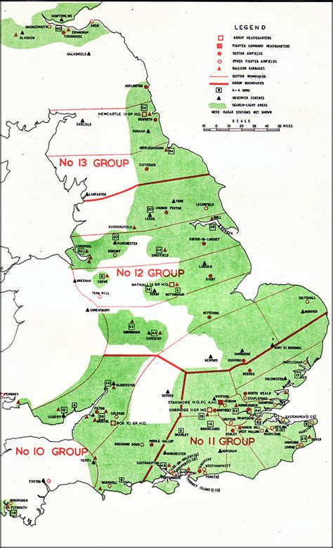 Map Of Former Raf Bases