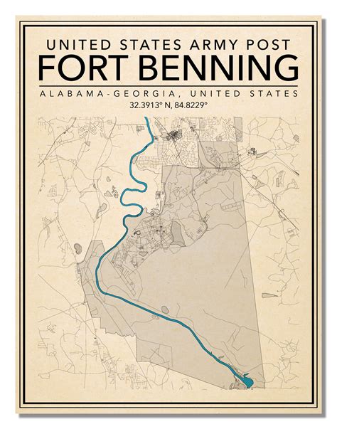 Map Of Fort Benning Ga Army Base