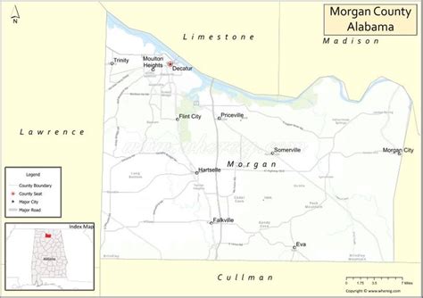 Map Of Morgan County Alabama Where Is Located Cities Population County Facts