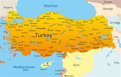 Map Of Turkey Today