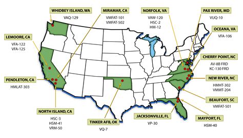 Map Of Us Naval Bases