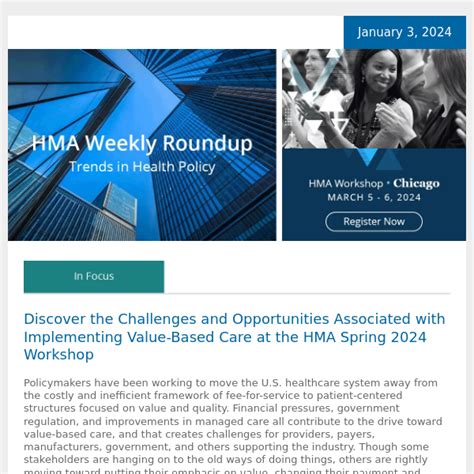 March 13 2024 Health Management Associates Hma Weekly Roundup March 13 2024