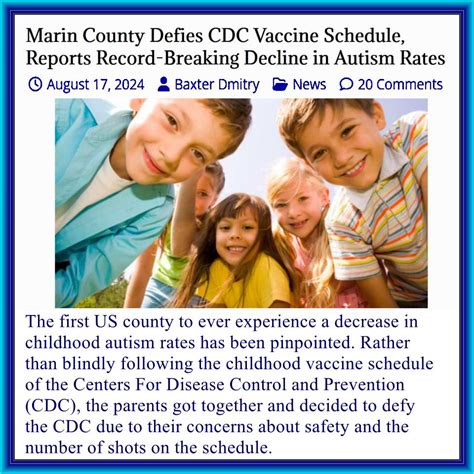 Marin County Defies Vaccine Schedule