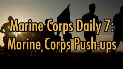 7 Daily Marine Corps Habits