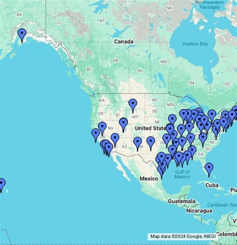 Marine Corps Reserve Units Map