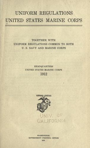 Marine Corps Rules And Regulations