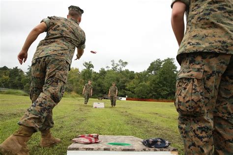 Marines Bond At Informatioin Fair