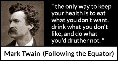 Mark Twain Health Quote