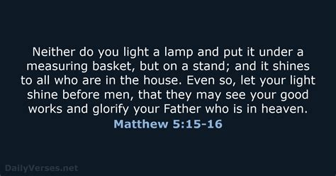 Matthew 5 15 16 Bible Verse Dailyverses Net