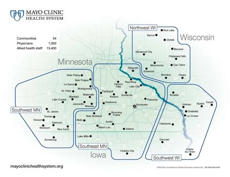 Mayo Clinic Health System Map