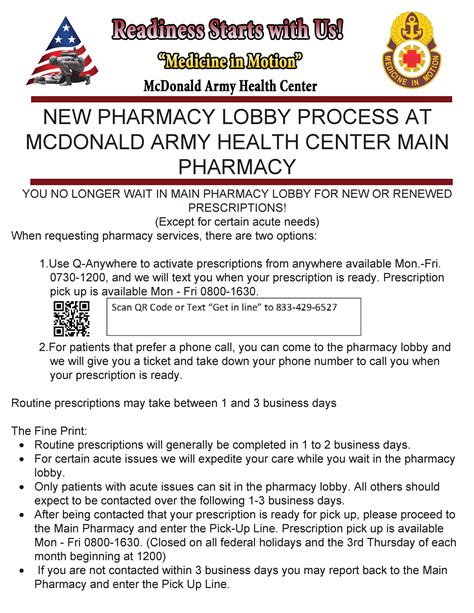 Mcdonald Army Health Center Pharmacy