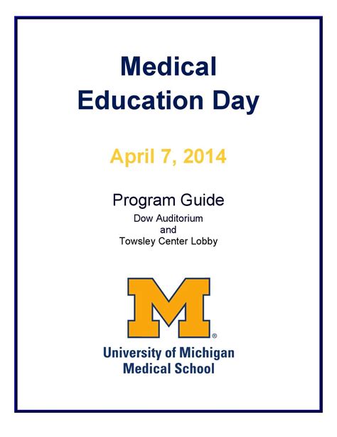 Medical Education Day Med Ed Day By Learning Health Sciences University Of Michigan Issuu